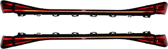 Rear combination light and rear through light of Geely HC11 smart elf 3